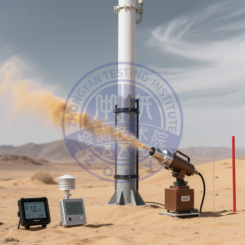 信号塔涂层风沙耐久实验